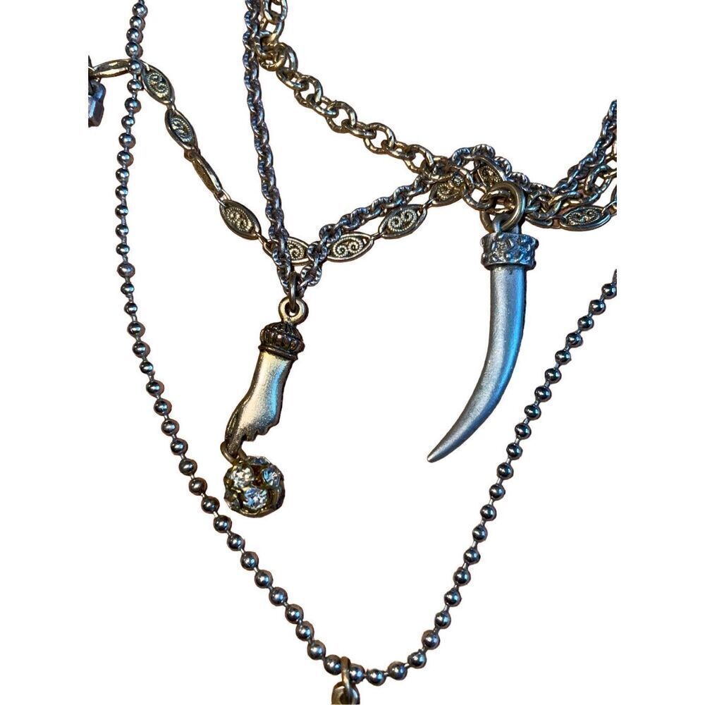 John Wind Maximal Art Multi Chain & Charm Vintage… - image 7